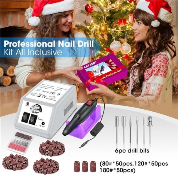 Professional Electric Nail Drill Machine Nails File Electric Nail Drill Kit - Picture 6 of 7